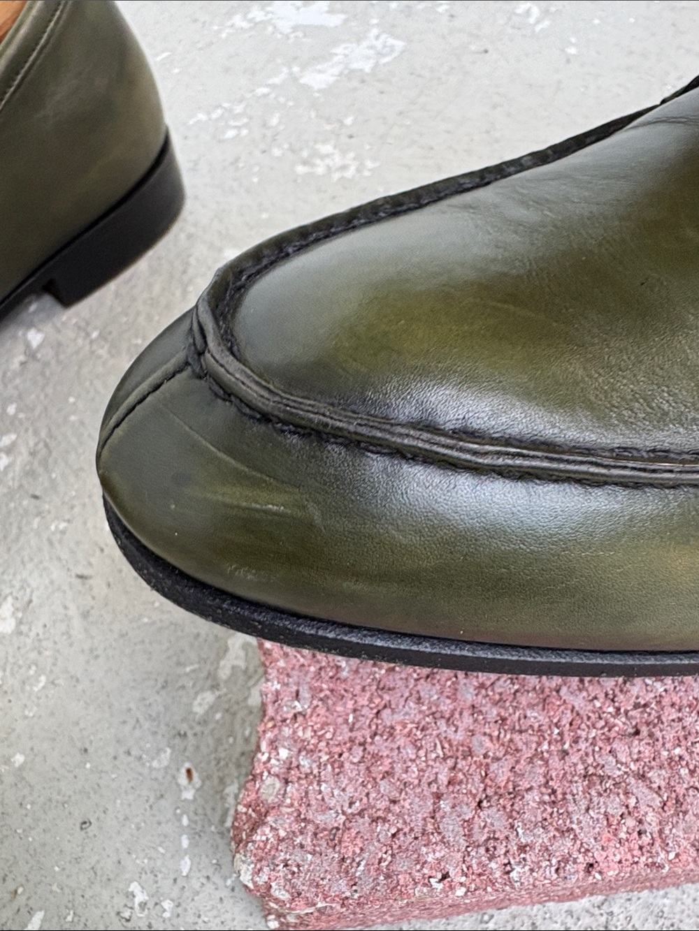 Prada all green leather loafers - Picture 6 of 11